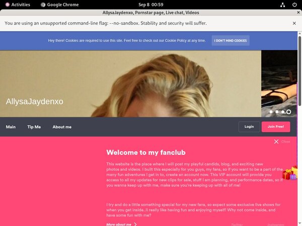 Allysajaydenxo Account Info