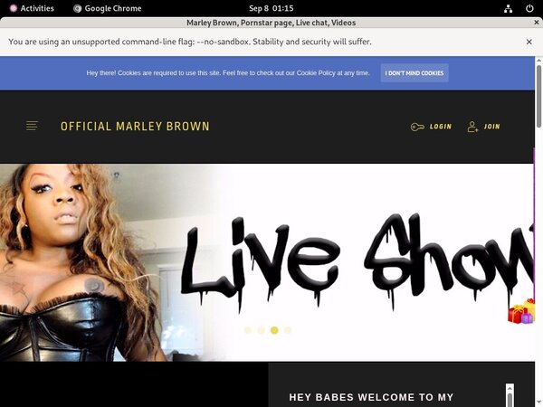 Login Officialmarleybrown.com Free Trial
