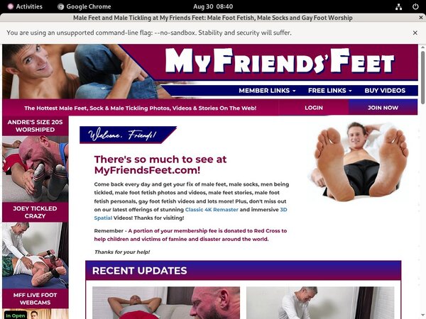 Myfriendsfeet Account And Password