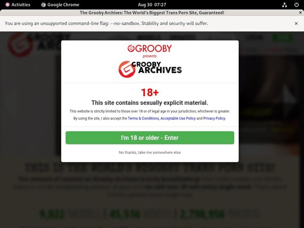 New Grooby-archives.com Account