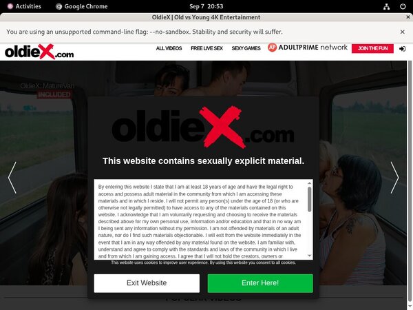 Oldiex Signup Page