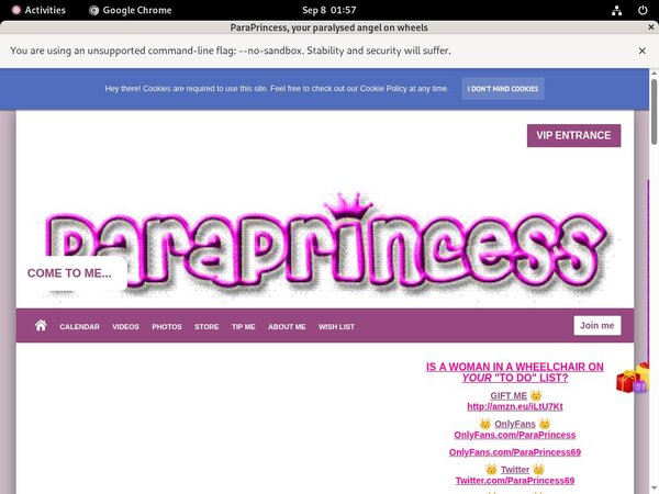 Paraprincess.com With Canadian Dollars Paraprincess.com With Canadian Dollars