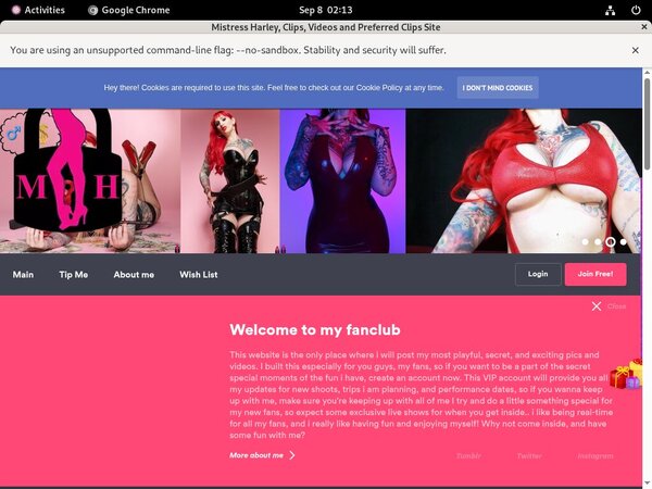 Passwords To Mistress Harley