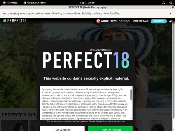 Perfect18.com Without Card