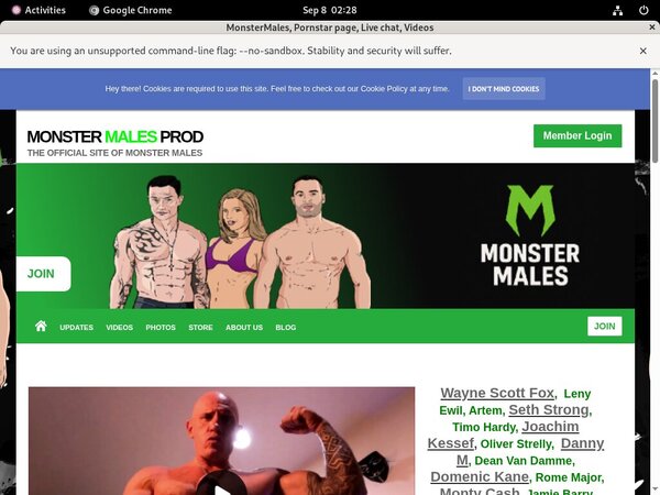 Premium Account For Monstermalesprod.com