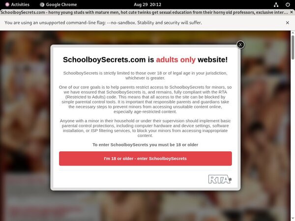 Schoolboysecrets Members Discount