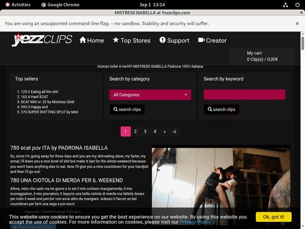 Yezzclips.com Vendo Page Yezzclips.com Vendo Page