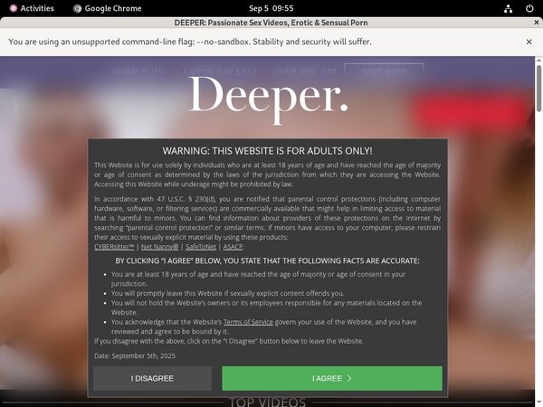 Deeper.com Sing Up