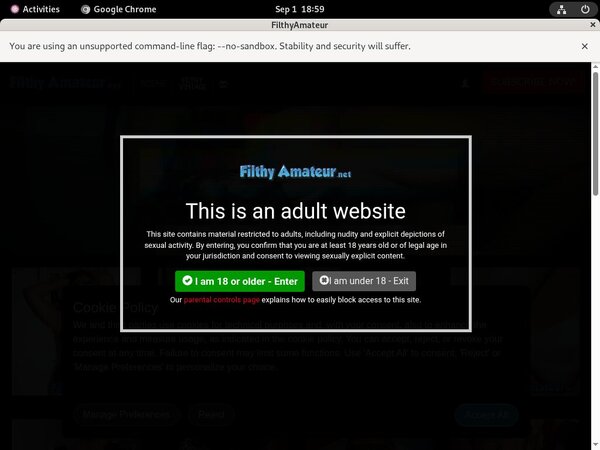 Filthyamateur.net Adult Passwords